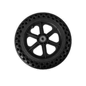 Roues de fauteuil roulant Fukangrui, roue avant de 12 pouces avec pneu plein, pièce de rechange pour scooter de mobilité et aide à la marche - Product Image 1