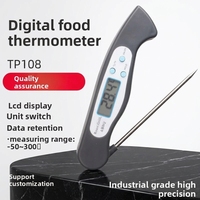 Thermomètre alimentaire numérique personnalisé TP108, petite sonde de barbecue avec interface USB, en plastique, prise en charge OEM/ODM et aimant
