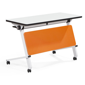 Bamboo Flip-Fold Fireproof Training <strong>Table</strong> Multifunctional Mobile <strong>Meeting</strong> <strong>Guest</strong> - Product Image 1