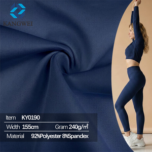 <span class=keywords><strong>Tissu</strong></span> double face GRS recyclé en polyester et élasthanne, 240 g/m², <span class=keywords><strong>isolant</strong></span>, doux au toucher, pour vêtements de yoga - Product Image 1
