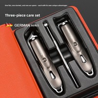Longhui Coffret Cadeau 3 Pièces en Acier Inoxydable Premium – Coupe-Ongles et Ciseaux à Ongles de Haute Qualité pour Usage Domestique, Kit de Manucure avec Cure-Oreilles