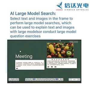 XINDECO Tableau blanc interactif pour réunions de bureau, écran tactile LCD 20 points, processeur 8 cœurs, 8 Go de RAM, 128 Go de ROM, IA - Product Image 2
