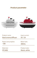 Diffuseur d'arômes ultrasonique en forme de bateau, best-seller, pour huiles essentielles, humidificateur d'air à brume froide
