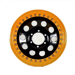 Jantes en acier Beadlock réelles à charge élevée PCD 6*139.7 6*114.3 5*150 noir brillant pour roues tout-terrain 4*4 - Product Image 1