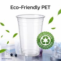Cangkir Plastik PP Bentuk U dengan Logo Custom untuk Minuman Bubble Tea, Milk Tea, Boba, Cangkir Minuman Sekali Pakai Transparan, Suplai Grosir