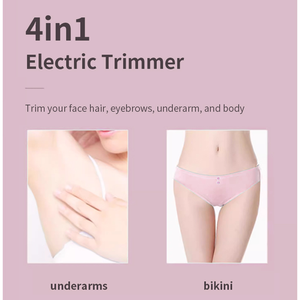 4 en 1 Electric Ladies Women Depilación facial para mujeres Afeitadora eléctrica de <span class=keywords><strong>cejas</strong></span> Girl - Product Image 2