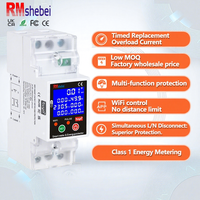 El disyuntor RMshebei puede controlar más de 300 voltajes Wifi interruptor disyuntor inteligente medidor de energía Modbus Rtu Tuya Meter