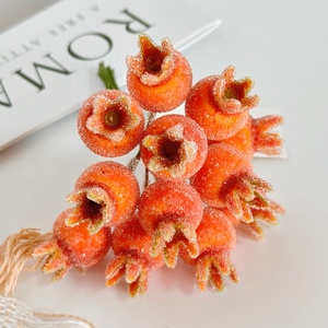 Decoración Navideña para <span class=keywords><strong>el</strong></span> Alféizar de la Ventana, <span class=keywords><strong>Granada</strong></span> Artificial Escarchada con Efecto de Hielo Realista - Product Image 2