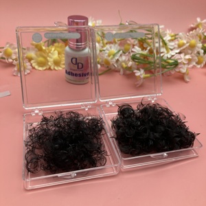 ขนตาปลอมสำเร็จรูป DRAGPNLASH แคชเมียร์ โปรเมดแฟนส์ 10d 20d 0.03 0.05 0.07  แบบแยกเส้น  ใย PBT เกาหลี 500/1000 พัด - Product Image 5