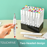 Offre Spéciale 168 couleurs stylos de coloriage à double pointe fine, ensemble de stylos marqueurs à base d'alcool