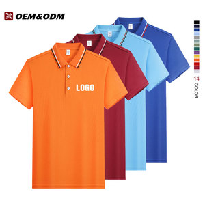 Wholesale 100% Polyester Polo Shirt Custom Embroidered Polyester Golf Polo Shirt for Men
