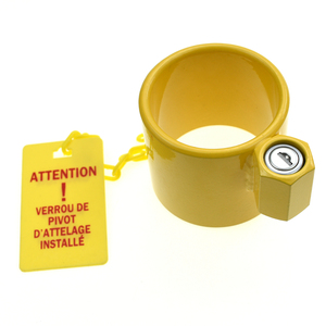Verrou de remorque antivol en acier massif YH1791, adapté aux remorques de <span class=keywords><strong>camping</strong></span>-cars, aux conteneurs et aux voitures de <span class=keywords><strong>camping</strong></span>, avec poignée - Product Image 6