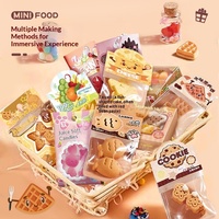 Kit de jouets à presser en plastique pour enfants, mini-aliments faits main, ensemble de jouets décoratifs, kit de gâteaux miniatures