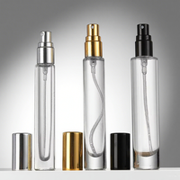 Bouteille d'échantillon de parfum en verre cylindrique de 10 ml et 15 ml avec pulvérisateur, scellée, pour diffuseur à bâtonnets, sérigraphiée, vente en gros pour fabricants