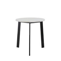 Table d'appoint ronde en acier sur mesure, mobilier moderne de haute qualité pour salon