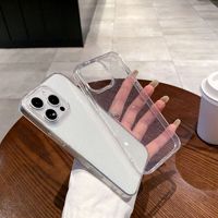 Coque de téléphone composite PC en gros, design pailleté blanc pour iPhone 11 12 13 14 15 16 17 Pro Max