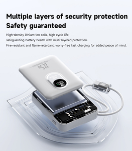 Sạc dự phòng pin Lithium Polymer chất lượng cao 10000mAh, sạc không dây nhanh 20W, dành cho điện thoại 17pro Max - Product Image 3