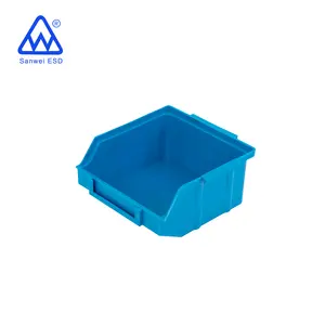 3W-9805101 ส่วนประกอบลิ้นชัก ESD กล่องพลาสติกความปลอดภัยถังสีฟ้าวัสดุที่สะอาดสูงถัง ESD คุณภาพสูง