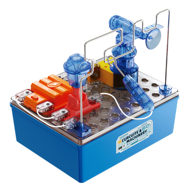 EPT Electronic Circuit Building Kit Space Wire Maze STEM Science Experiment Toy with Motor Light Modules and Storage Box