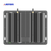 PC industriel sans ventilateur 12,1 pouces tout-en-un, écran tactile capacitif 10 points, 2 LAN, 4 USB, 6 COM, Q P12RWH T