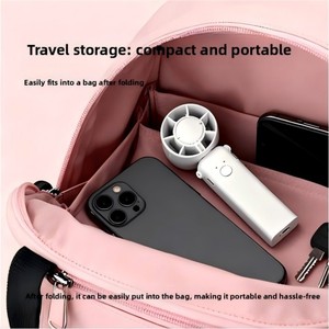 Small Portable 2026 Children Lash Handheld <b>Fan</b> Custom Electric Usb Mini Rechargeable Lithium Battery Power Bank <b>Fan</b> With Logo - Product Image 2