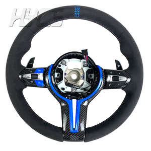 Volant de direction en fibre de carbone personnalisé pour l'intérieur de la voiture, pour <span class=keywords><strong>BMW</strong></span> F10 X3 X4 M4 M3 M5 X4M F30 M6 M1 F20 avec écran LED - Product Image 2