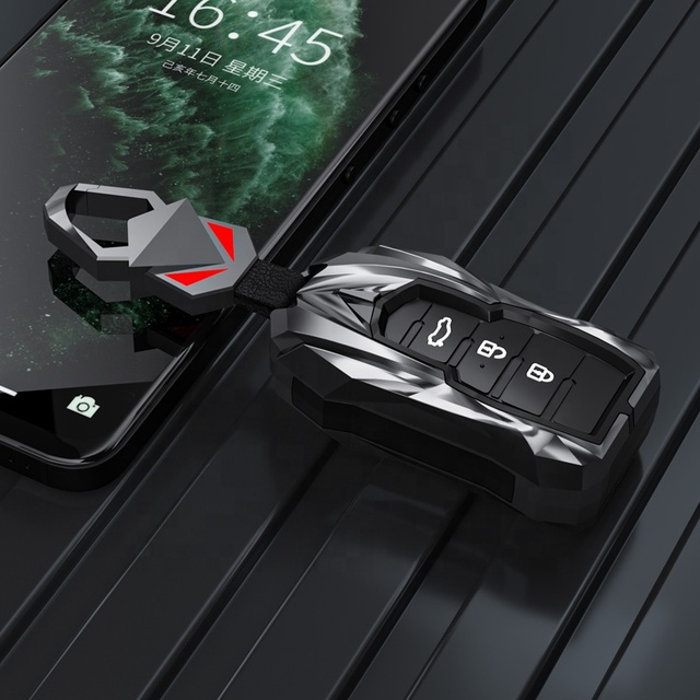 Zinc Alloy+silicone Smart Car Key Case for Dongfeng Fengxing Forthing T5 EVO Protector Shell 3 Buttons Remote Auto Accessories