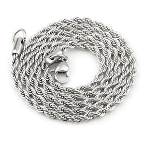NL2055 Collier Chaîne Corde Acier Inoxydable 316L 3mm Hiphop Doré pour <span class=keywords><strong>Homme</strong></span> Vente <span class=keywords><strong>en</strong></span> Gros Chaîne Torsadée 4mm NL3007 - Product Image 5
