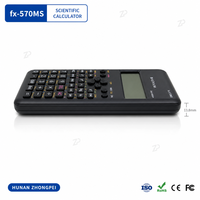 Calculatrice scientifique numérique multifonctionnelle FX-570MS 2e édition, alimentation par piles, en plastique, pour l'école et le bureau