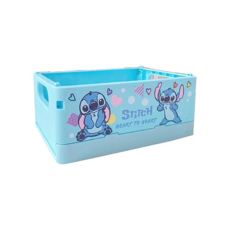 Stitch mini foldable girls accessories sundries box storage box
