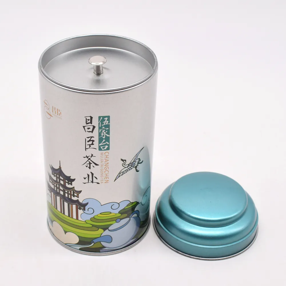 Hochwertige Metall verpackungs boxen Tee Kaffee Blechdose Metall Benutzer definierte Tee dosen für losen Tee