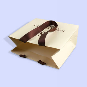 Sacs cadeaux en papier personnalisés en gros, fabrication directe, emballage de vente au détail avec poignée, qualité supérieure pour les magasins - Product Image 2