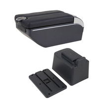 Boîte de rangement intérieure Vtear en ABS avec accoudoir, porte-gobelet USB et décoration de style avant pour Suzuki EVERY 2015-2025