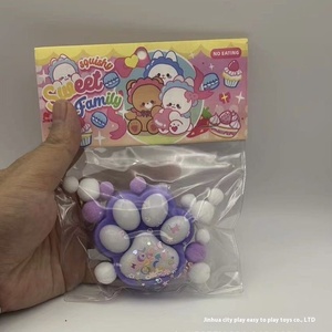 ของเล่นบีบคลายเครียดรูปอุ้งเท้าแมวซิลิโคนนุ่มพิเศษ สีสันสดใส ของเล่นบีบแมวตัวใหญ่ TPR - Product Image 3