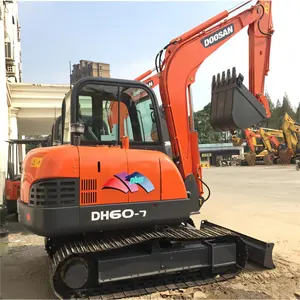 Реальный поставщик, прямая продажа, б/у Doosan, DH60-7 подержанный гусеничный экскаватор для продажи