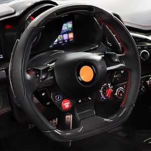Volante LED de Fibra de Carbono para <span class=keywords><strong>Ferrari</strong></span> GTC4, Actualizaciones para 458, 488, <span class=keywords><strong>FF</strong></span>, F12, California T, F8, 812, GTC4 - Product Image 2