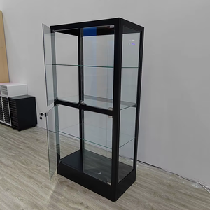 Современное светодиодное освещение стеклянный шкаф запираемый напольный шкаф для розничной торговли - Product Image 2