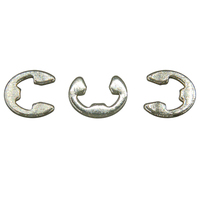 E-Clip E Type Retaining Ring Spring Steel 65MN Nickel Plated Shaft Circlip Open End C Shape Ratainring Lock Washers