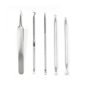 Oferta Especial: Kit de Herramientas Faciales <span class=keywords><strong>MISS</strong></span> <span class=keywords><strong>YOU</strong></span> de 5 Piezas de Acero Inoxidable para Extracción de Puntos Negros, Comedones y Espinillas, Limpieza de Poros y Tratamiento del Acné - Product Image 1