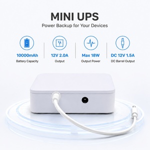 OLAX Smart UPS 12V 37WH 10000mah Banco de Energía Portátil para Exteriores, Sistema de Alimentación Ininterrumpida Mini UPS para Router Wifi - Product Image 1