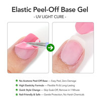 Robifel Gel de Base Élastique Peel-Off en Gros UV LED Soak Off pour Ongles, Gel Amovible Entièrement Décollable pour Salon de Manucure, OEM Marque Privée