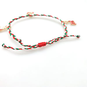 Monili Dei Braccialetti di <span class=keywords><strong>natale</strong></span> per I Bambini Delle Ragazze Jingle Bells Braccialetti di Fascino Carino Tessuto Dei Braccialetti Regalo per la Festa Di <span class=keywords><strong>Natale</strong></span> Favori - Product Image 2