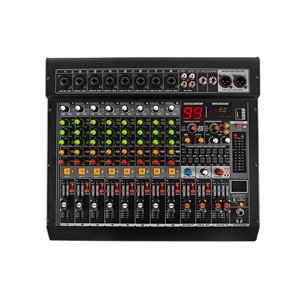 Consola Mezcladora de Audio Profesional <span class=keywords><strong>MC</strong></span>-8 de 8 Canales con USB, DSP, 99 Efectos, Bluetooth, 48V para <span class=keywords><strong>DJ</strong></span>, Escenario, KTV, Iglesia, Estudio, Sonido en Vivo - Product Image 1