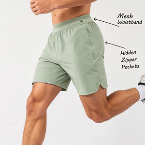 2026 Oem Logo Oversized Blank Custom <b>Men</b> Gym <b>Shorts</b> Custom Logo <b>Compression</b> Quick Dry Workout Running <b>Shorts</b> <b>Men</b> 5 Inch - Product Image 4