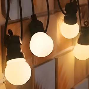 Hometown <span class=keywords><strong>Evolution</strong></span> Pied Noir Globe Guirlande Lumineuse Cuivre Extérieure Guirlande Lumineuse pour Patio Cafe Party Éclairage de Noël - Product Image 1