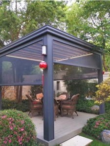 Persianas enrollables motorizadas personalizadas, cortinas opacas para ventana de dí<span class=keywords><strong>a</strong></span> y noche con control remoto inteligente, persianas enrollables motorizadas eléctricas para exteriores - Product Image 5