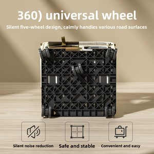 Chariot de transport pour animaux respirant type capsule spatiale avec fenêtre transparente, multi-poches, <span class=keywords><strong>poussette</strong></span> pour chien et chat, <span class=keywords><strong>roues</strong></span> silencieuses, pour voyages en extérieur - Product Image 4