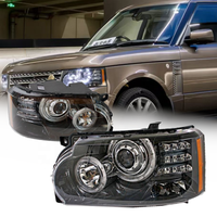 Pour Range Rover vogue 2010 2011 2012 2013 phare Range Rover vogue accessoires 16 broches noir boîtier paire-gauche et droite