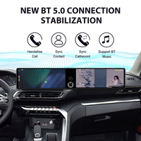 Autoradio double écran 12,3 pouces Foforfor pour Peugeot 4008 5008 2016-2022, CarPlay sans fil, Android 13, GPS multimédia, unité centrale USB