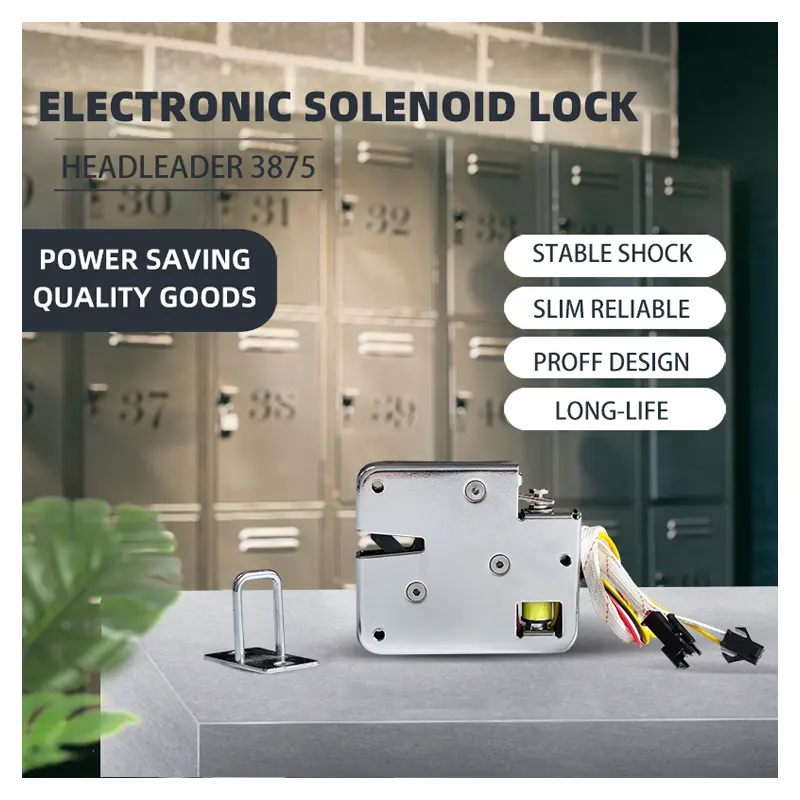 Electronic Solenoid Lock HLD3875 Smart Locker Lock Mini Electronic Cabinet Lock For Application in Commercial Lockers